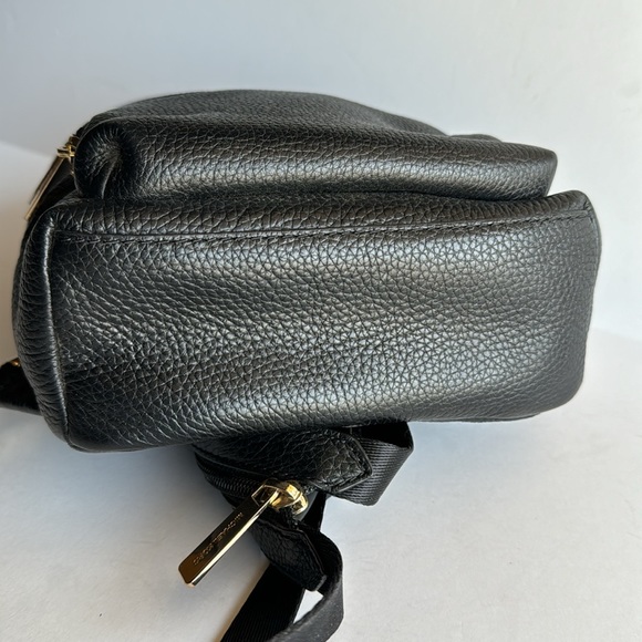 Michael Kors Erin Small Convertible Black Leather Backpack - Picture 11 of 13